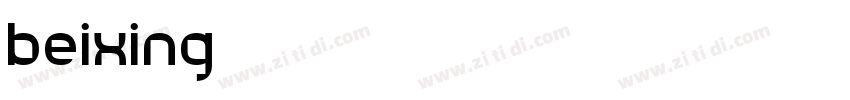 beixing 01字体转换